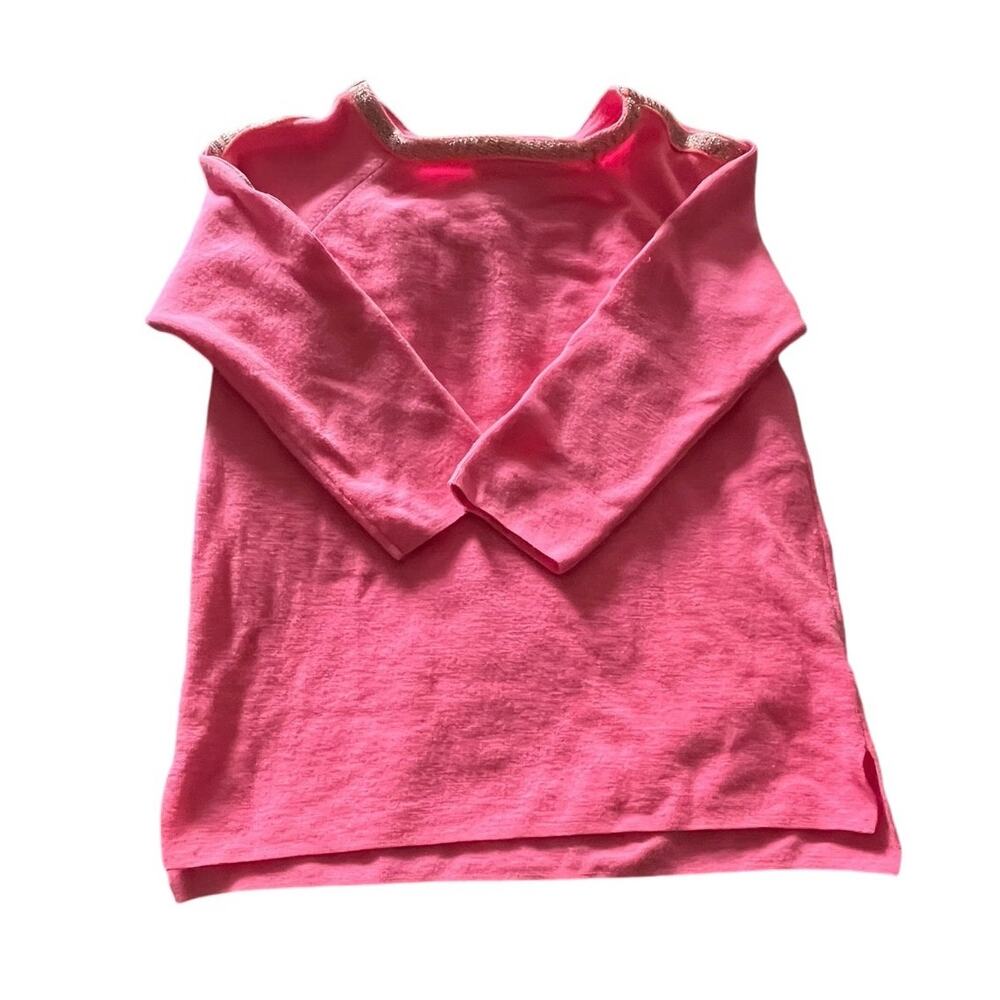 Crewcuts Girls Pink Sparkle Trim Sweater, Size 12